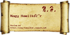 Nagy Hamilkár névjegykártya