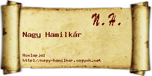 Nagy Hamilkár névjegykártya