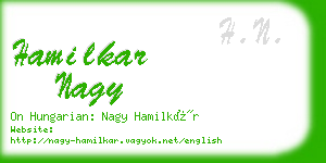hamilkar nagy business card